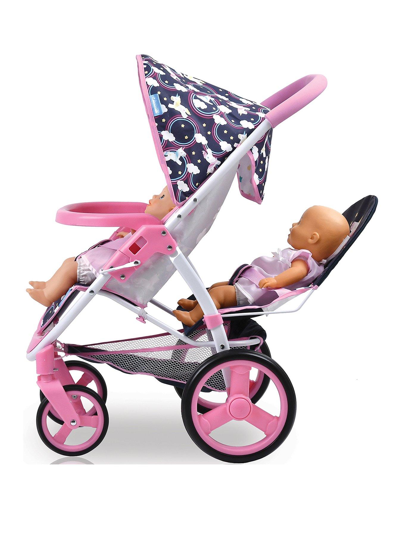 hauck unicorn malibu doll twin stroller