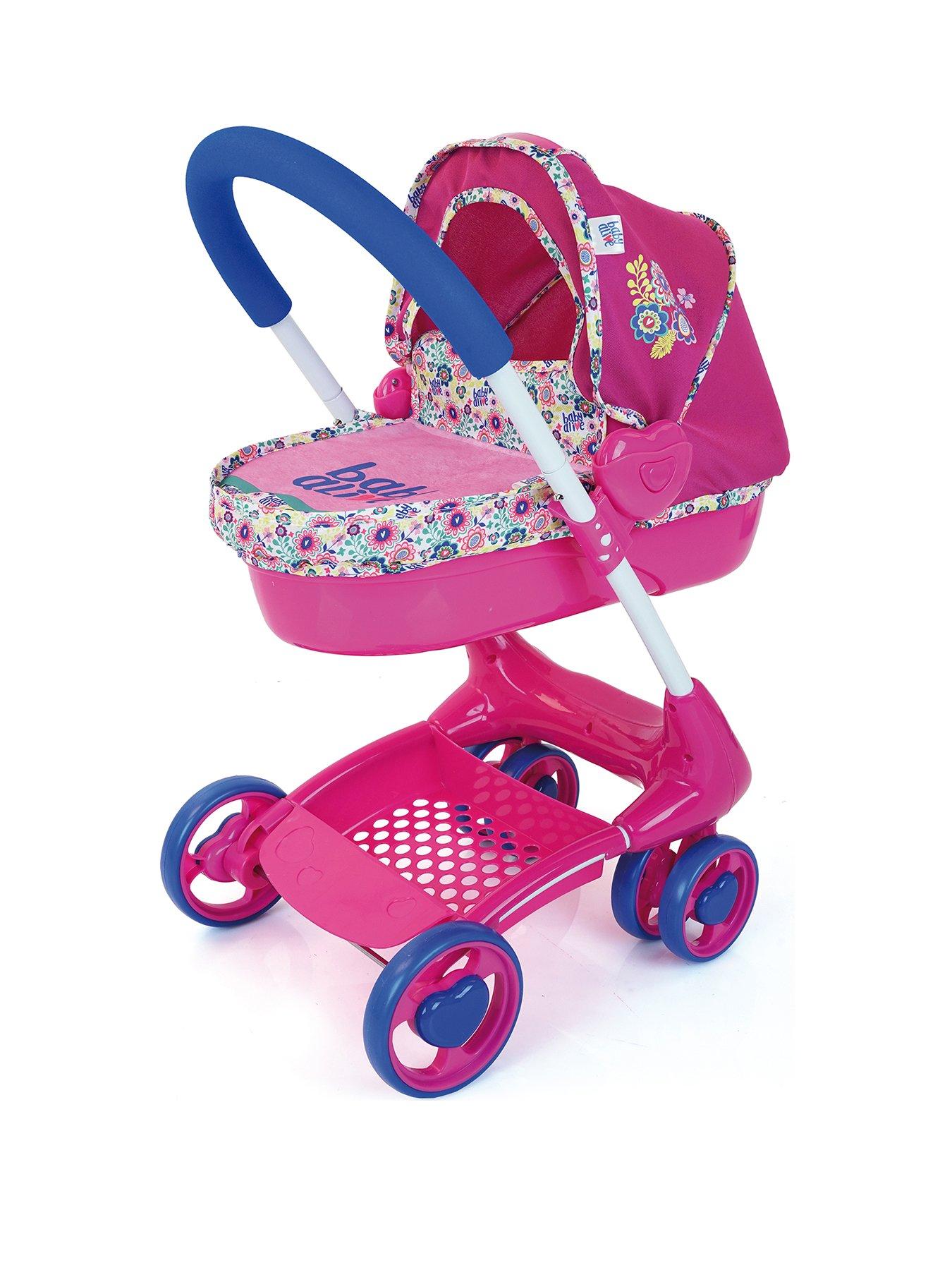 baby alive 2 in 1 dolls pram