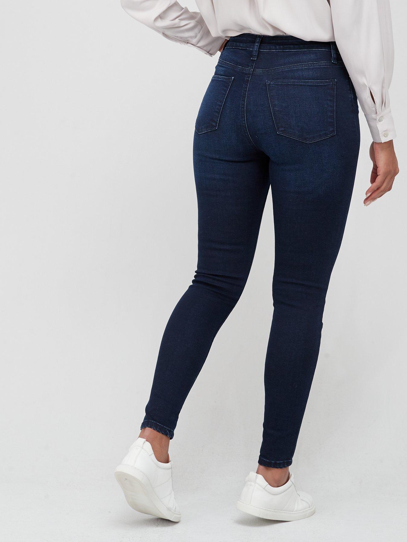  image of v-by-very-florence-high-rise-skinny-jean-ink