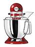  image of kitchenaid-artisan-48-litre-tilt-head-stand-mixer-red
