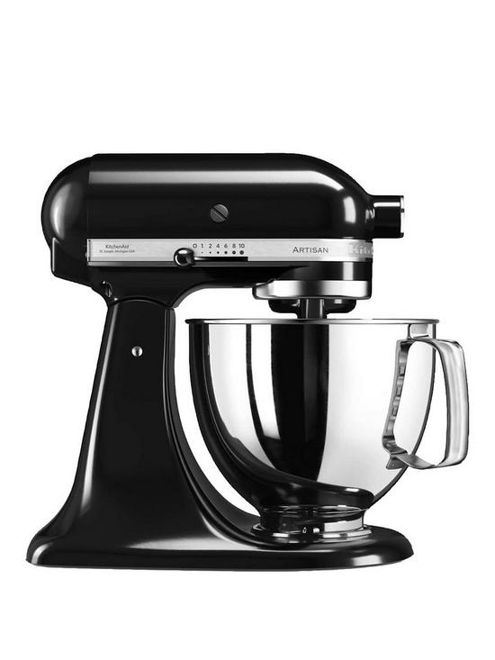 front image of kitchenaid-artisan-48-litre-tilt-head-stand-mixer-black