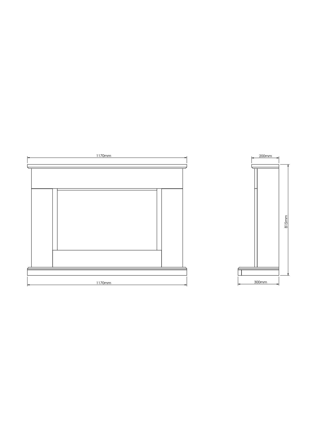 Image 3 of 4 of Be Modern Hansford Electric Fireplace Suite