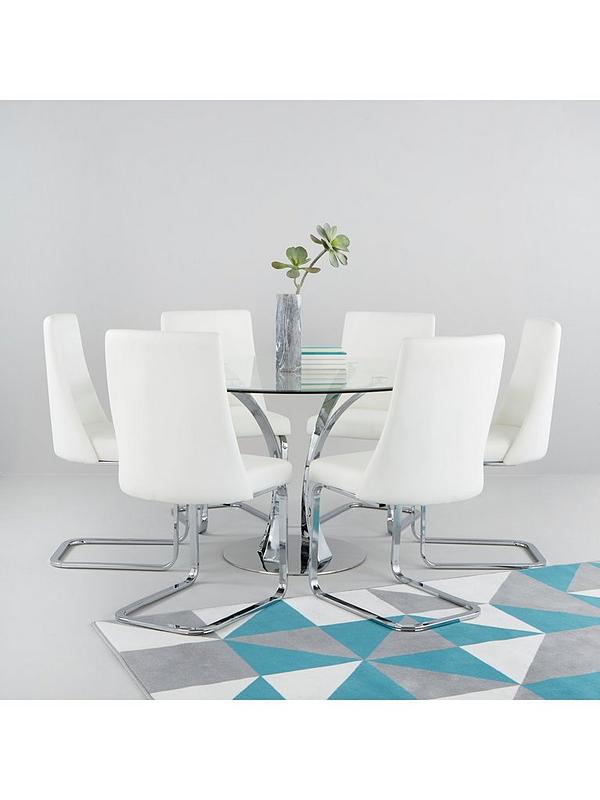 Alice 130 Cm Round Dining Table 6, Round Table For 6 Chairs
