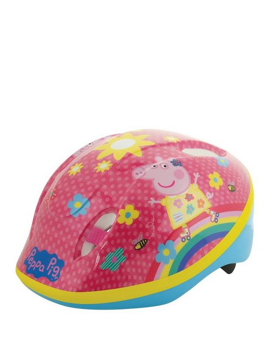 front image of peppa-pig-safety-helmet