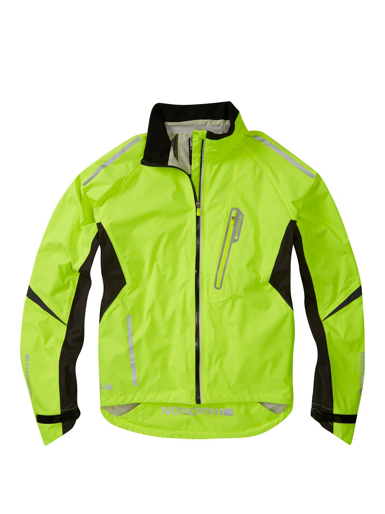 mens hi vis waterproof cycling jacket