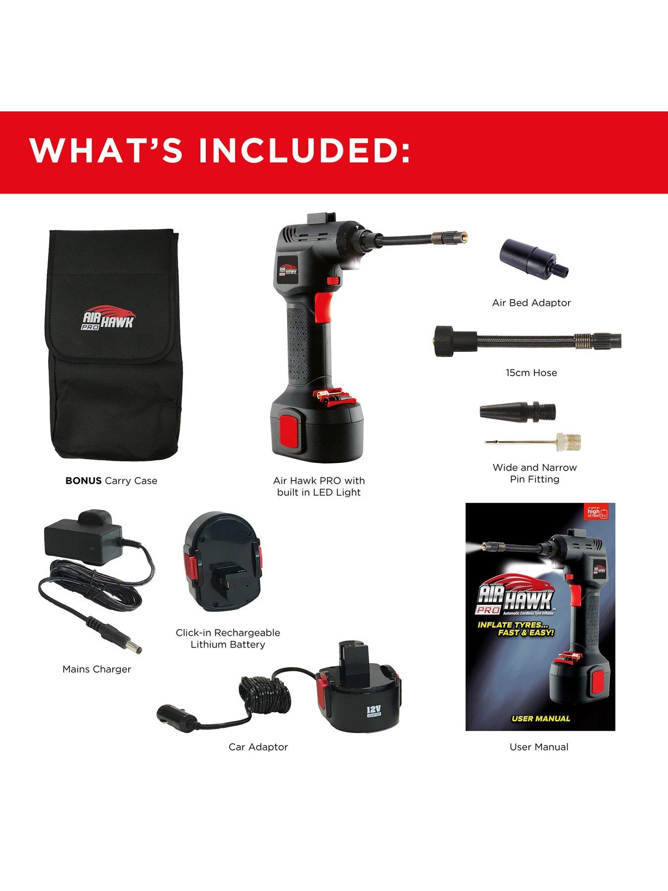 Image 3 of 7 of Air Hawk Pro Cordless Digital Tyre Inflator - Air Compressor Pump