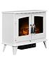  image of adam-fires-fireplaces-woodhouse-electric-stove-fire-in-white