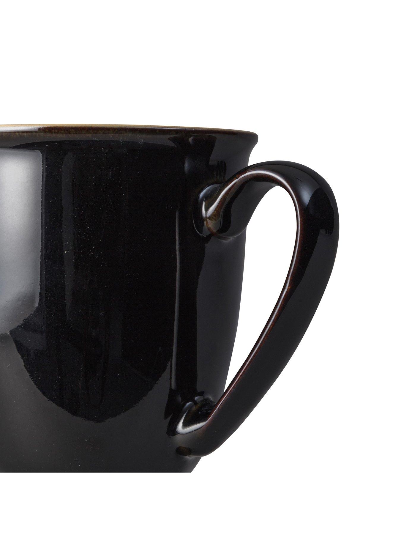 Image 3 of 5 of Denby Elements Set of 4 Coffee Mugs &ndash; Black