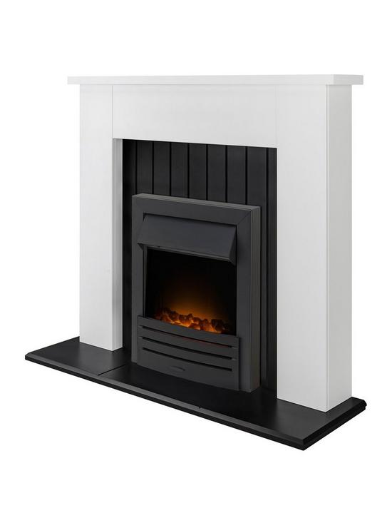 stillFront image of adam-fires-fireplaces-chessington-fireplace-in-white-amp-black-with-eclipse-black-electric-fire