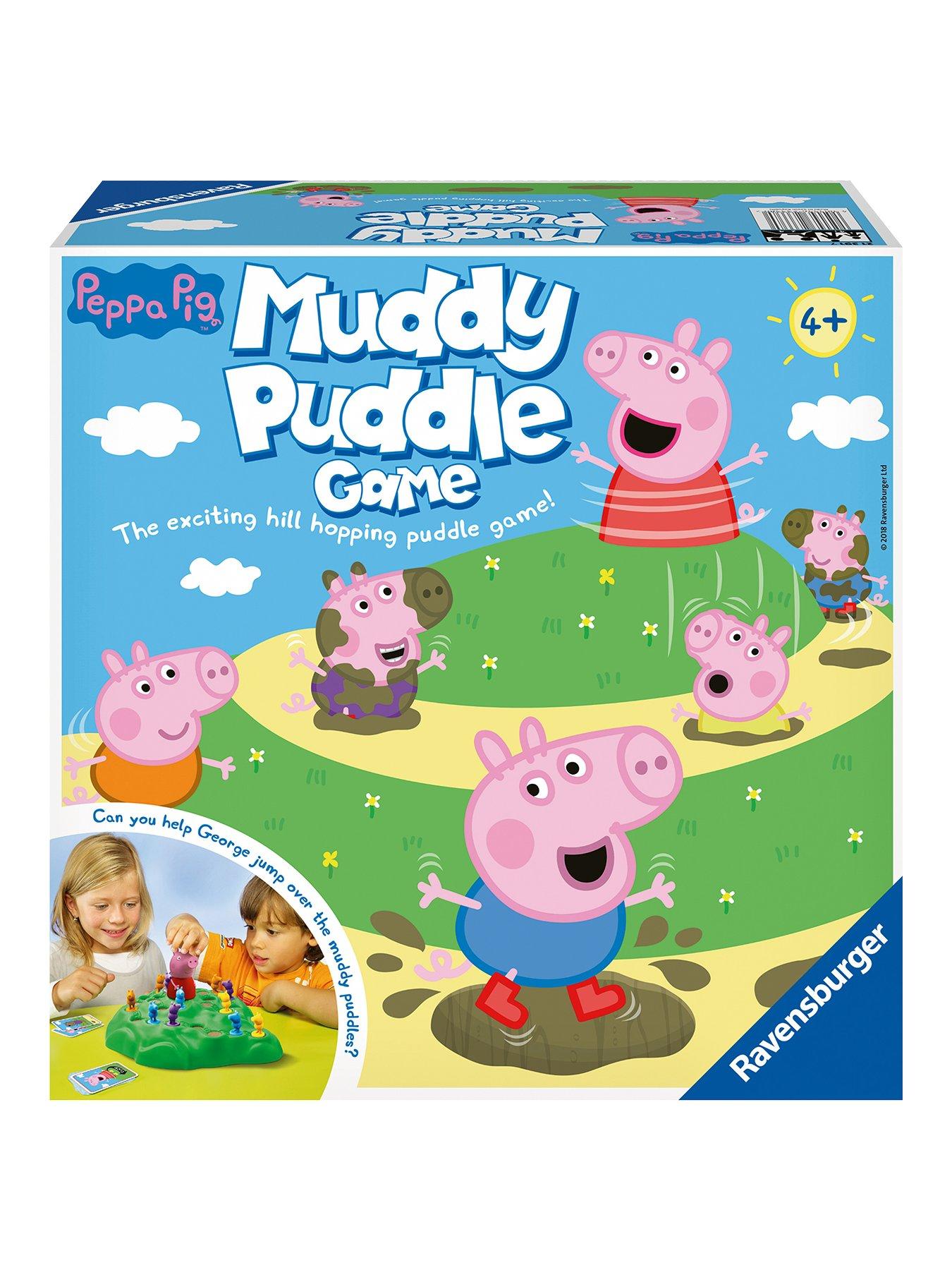  image of peppa-pig-ravensburger-peppa-pigs-muddy-puddles-game
