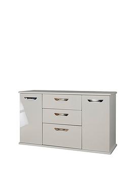 Swift Swift Neptune Ready Assembled High Gloss Large Sideboard - Grey Picture