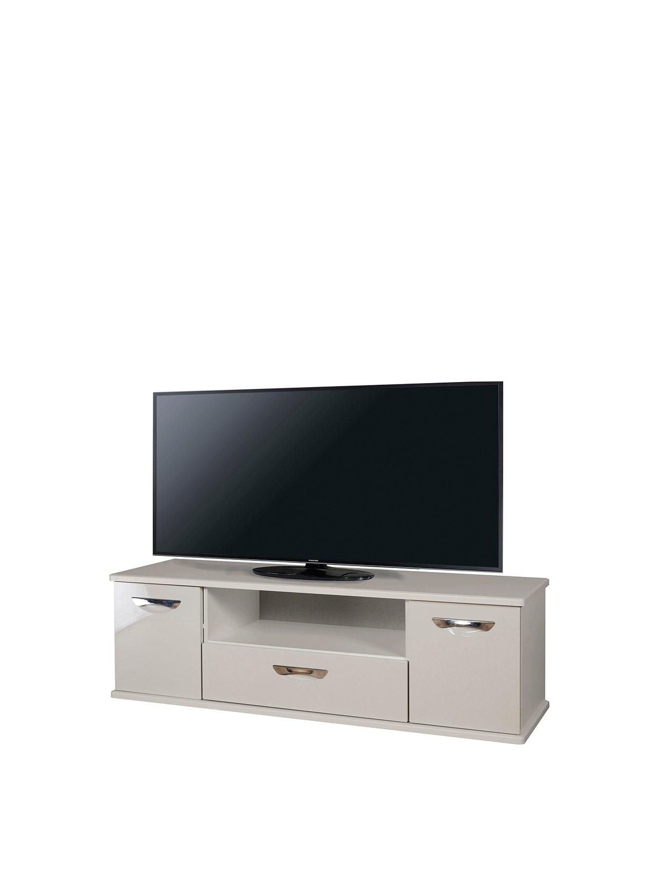 White high gloss tv deals unit 65 inch