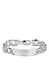  image of the-love-silver-collection-sterling-silver-mens-id-bracelet