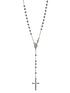  image of the-love-silver-collection-sterling-silver-rosary-cross-pendant