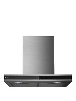 Swan   Sxb75220Ss 60Cm Wide Chimney Hood - Stainless Steel And Black