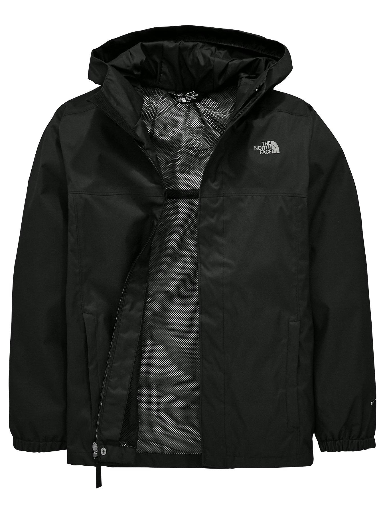 black north face jacket with hood