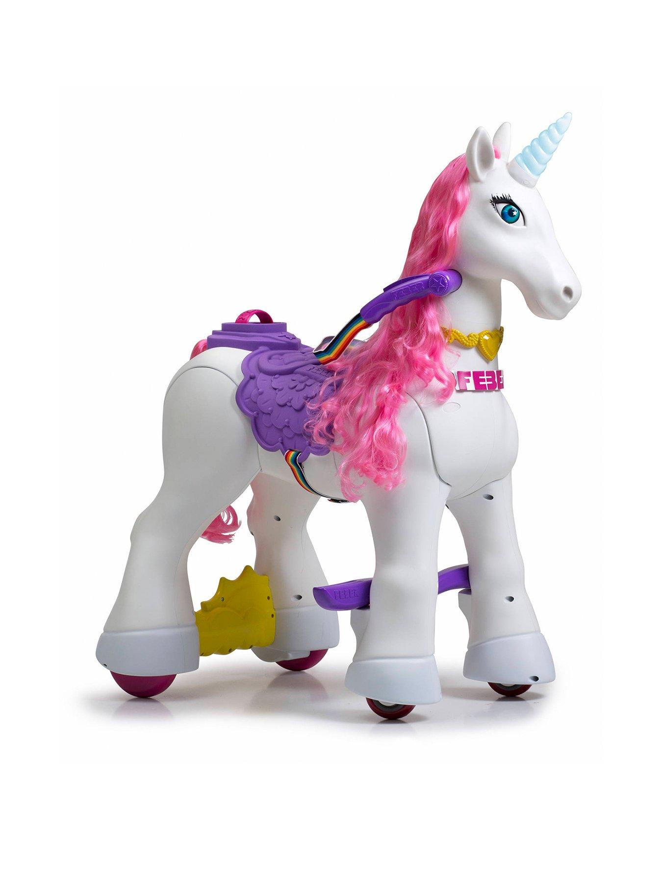 feber my lovely unicorn 12v ride on ages 3 years 