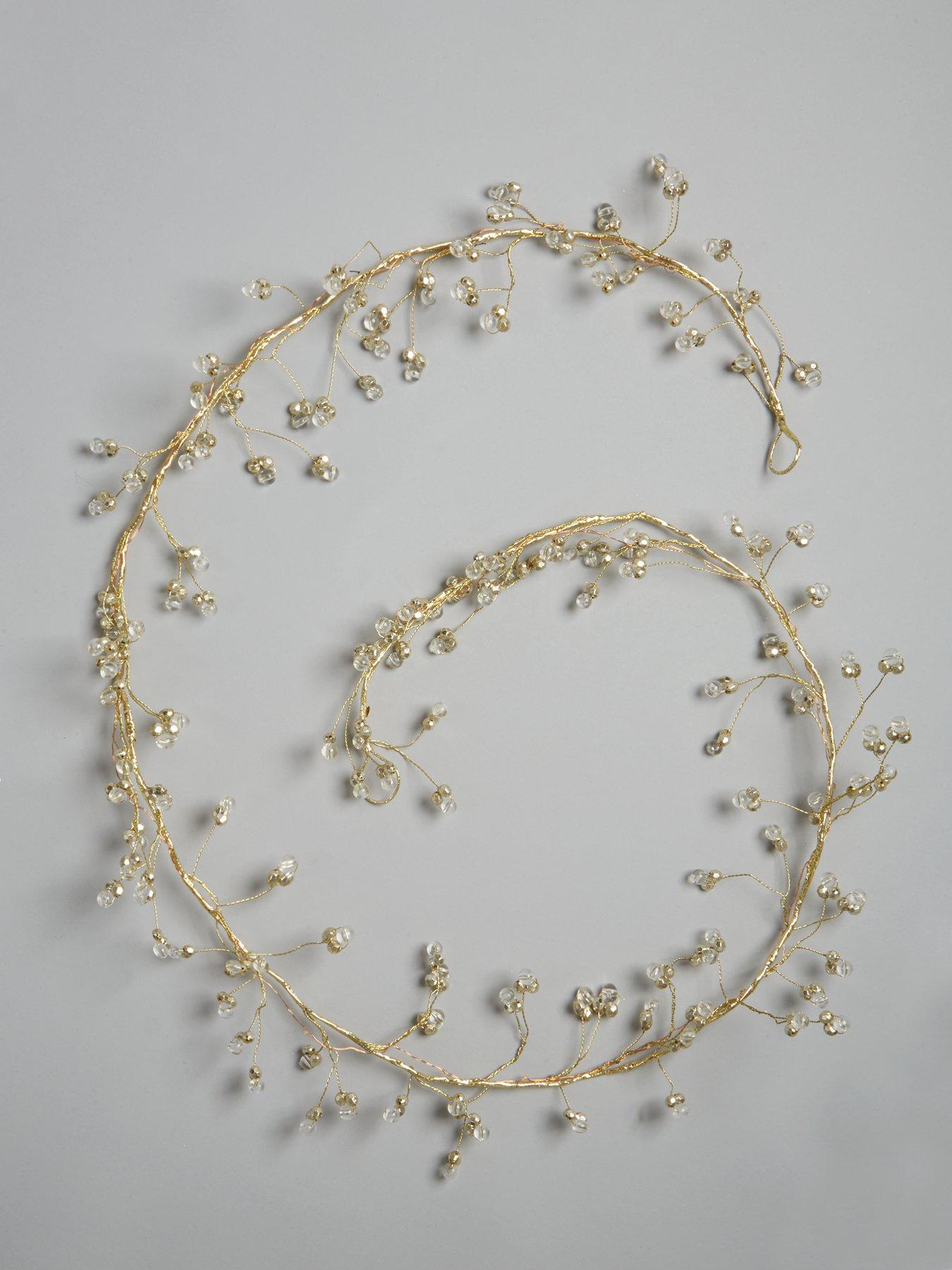  image of very-home-pre-lit-battery-operated-beaded-garland
