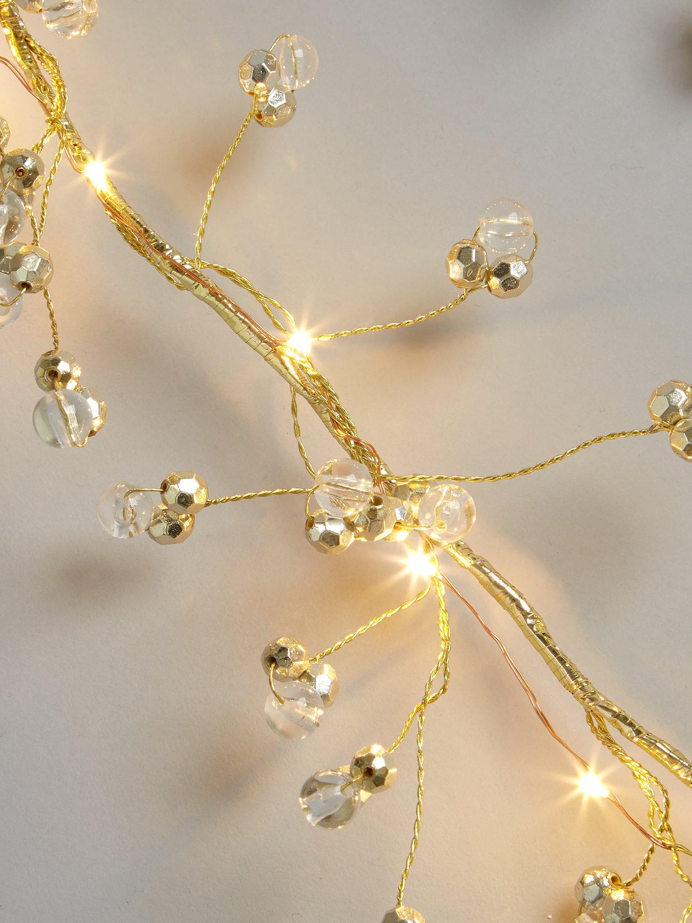 Image 4 of 5 of Very Home Pre-Lit Battery Operated Beaded Garland 180cm