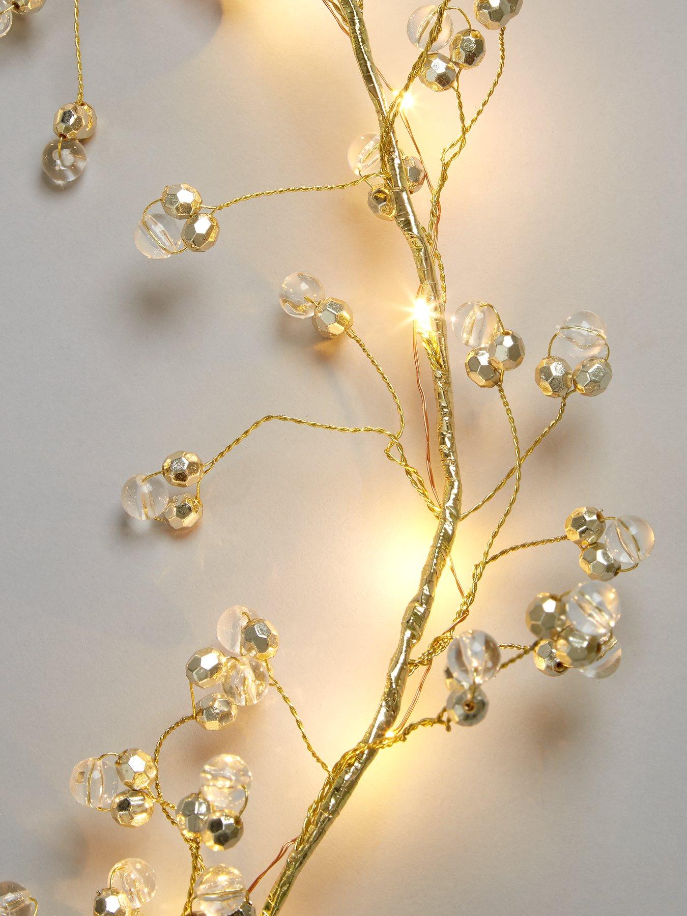  image of very-home-pre-lit-battery-operated-beaded-garland