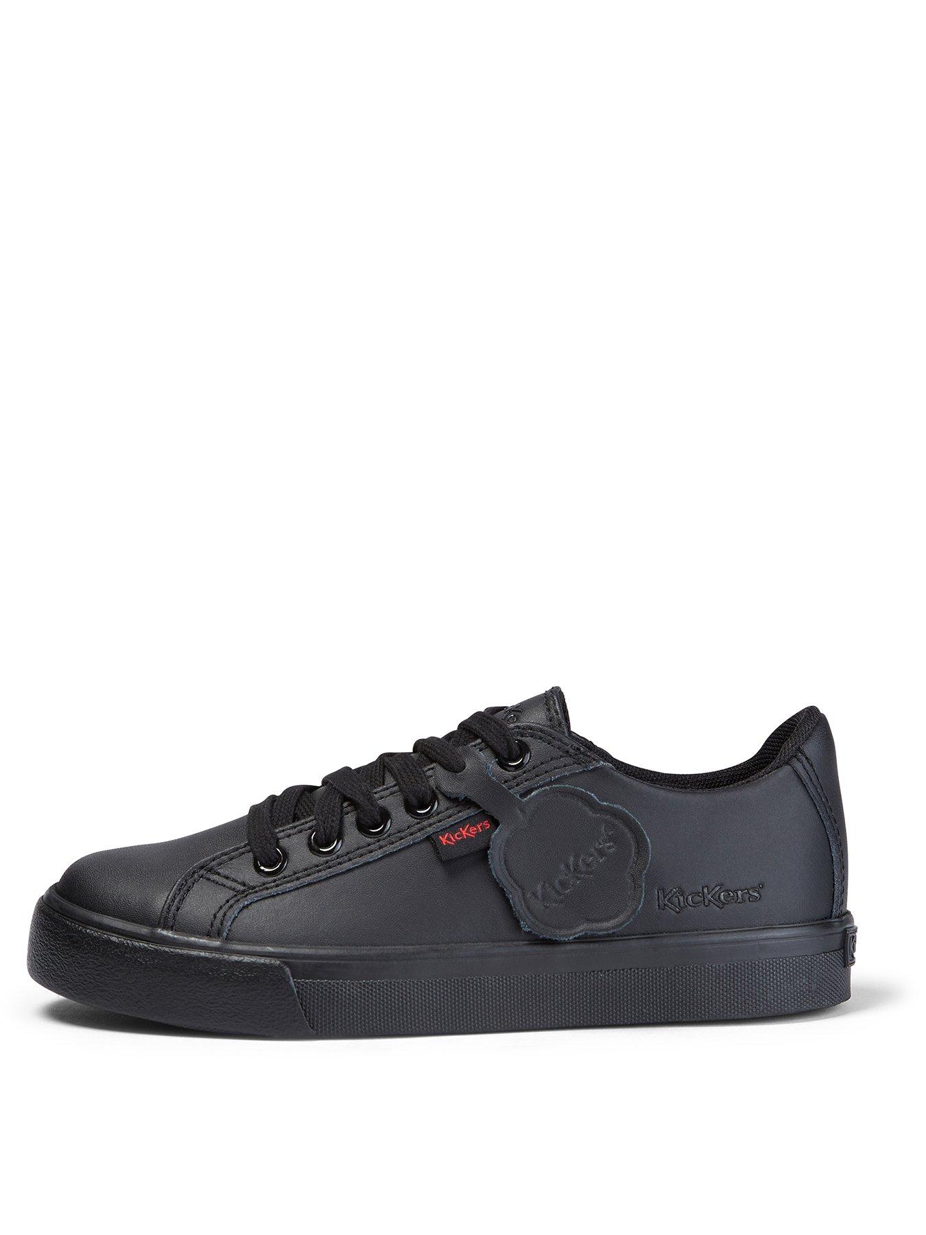 Kickers Tovni Leather Lace-up Shoe - Black