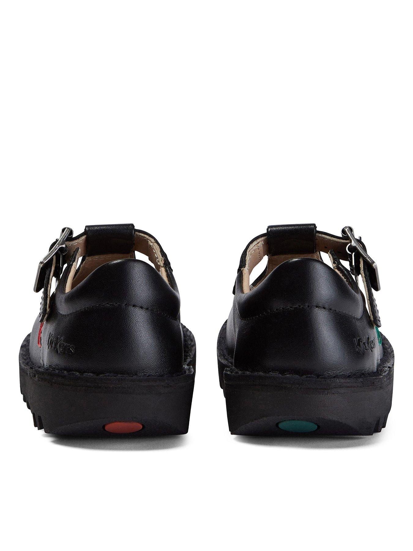 Image 2 of 6 of Kickers Kids Kick T-bar Patent Leather Shoe - Black