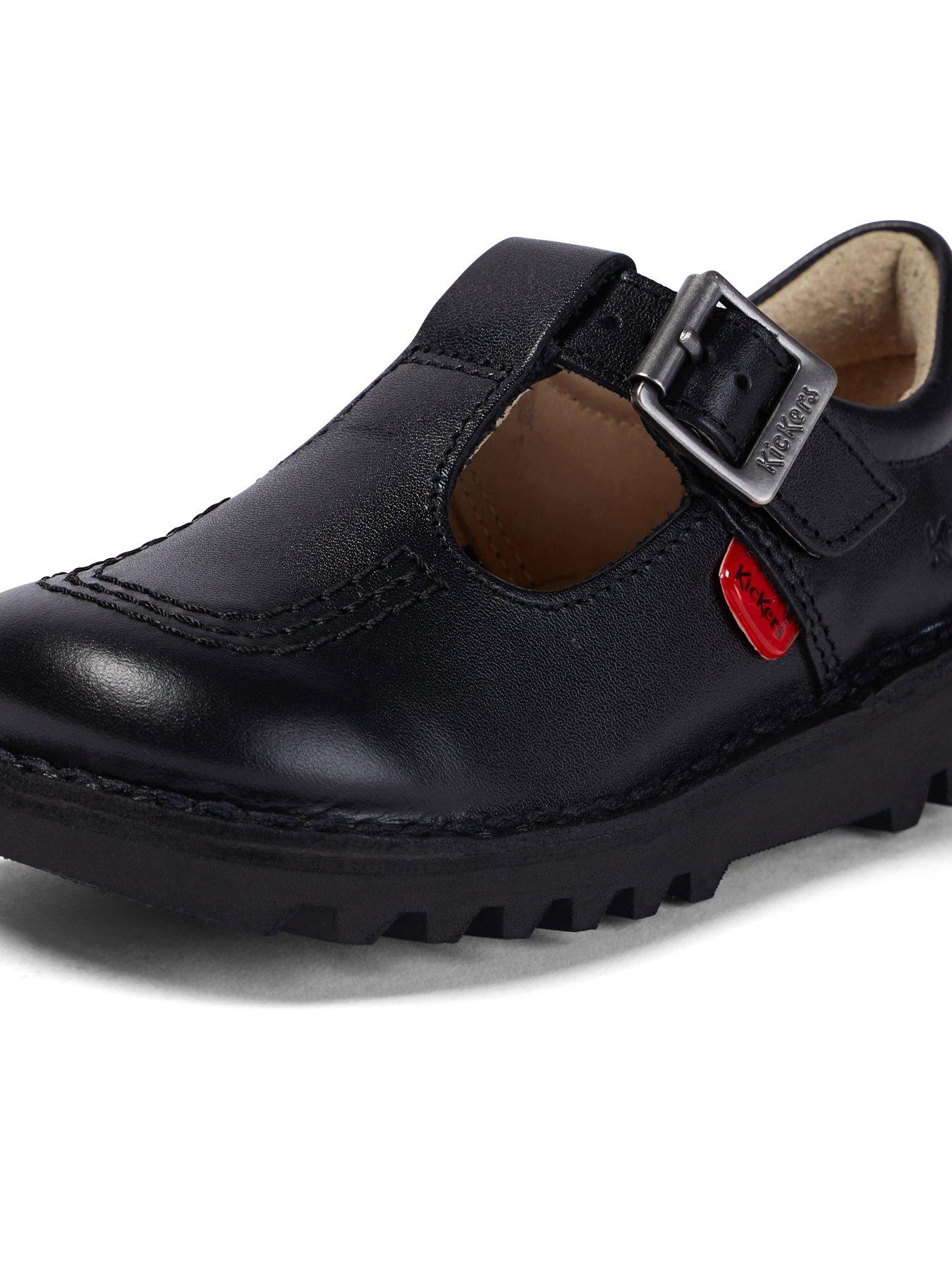 Image 5 of 6 of Kickers Kids Kick T-bar Patent Leather Shoe - Black
