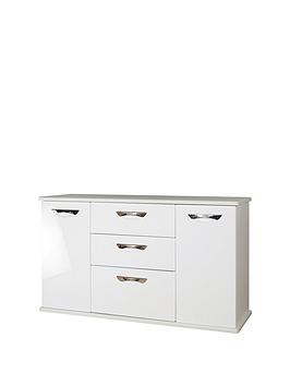 Swift Swift Neptune Ready Assembled High Gloss Large Sideboard - White Picture