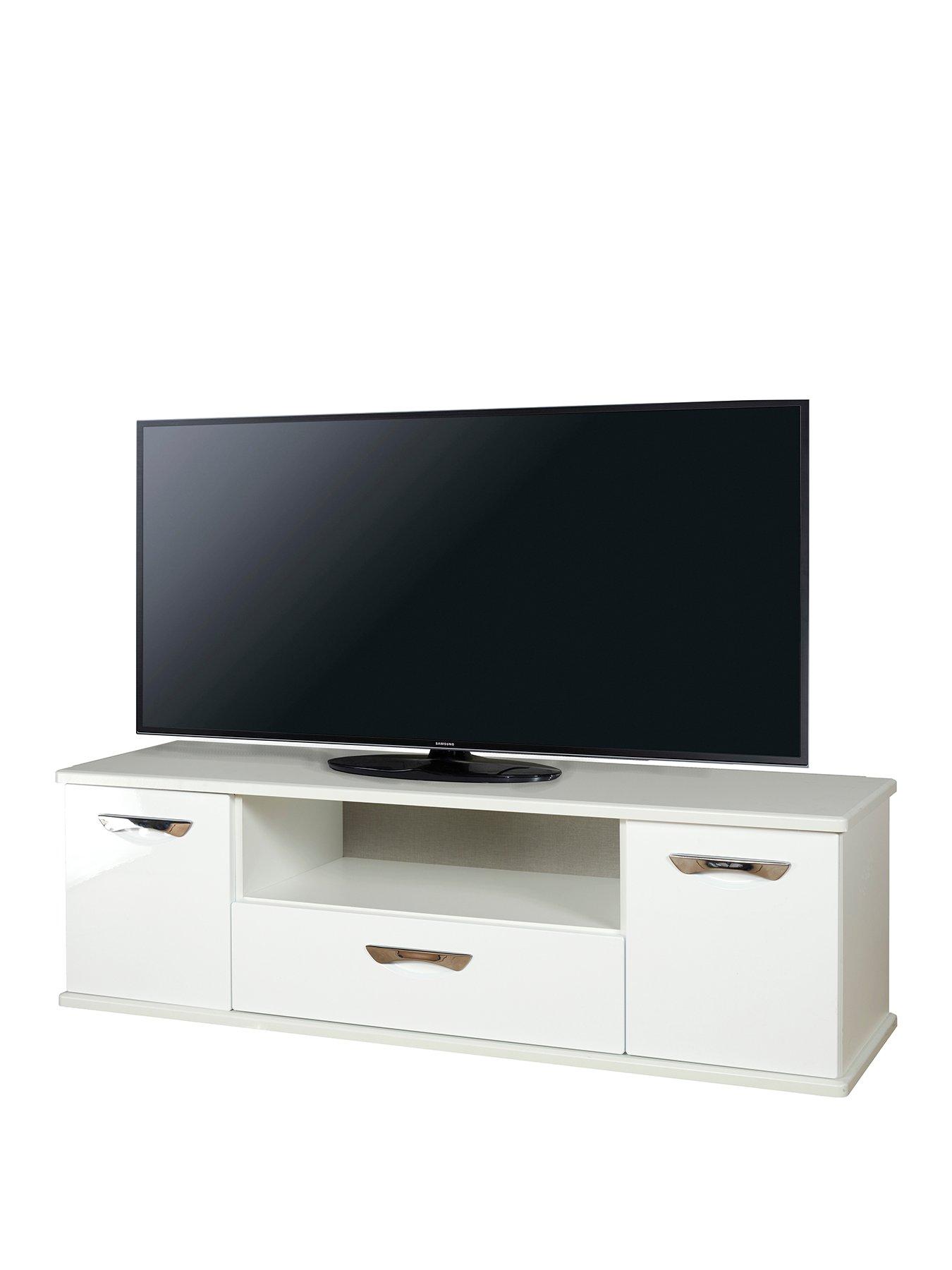 Image 2 of 5 of SWIFT Neptune Ready Assembled White High Gloss TV Unit - fits up to 65 inch TV&nbsp;- FSC&reg; Certified