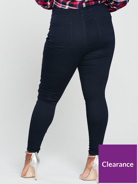 stillFront image of v-by-very-curve-valuenbsphigh-waisted-jegging-indigo
