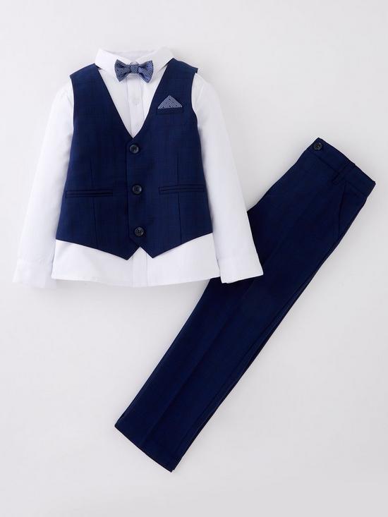 front image of mini-v-by-very-occasion-four-piece-suit-set-navy