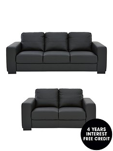 Leather Sofas Two Seater Home Garden Www Littlewoods Morton Real Leather Faux 3 Seater 2 Sofa Set And Save