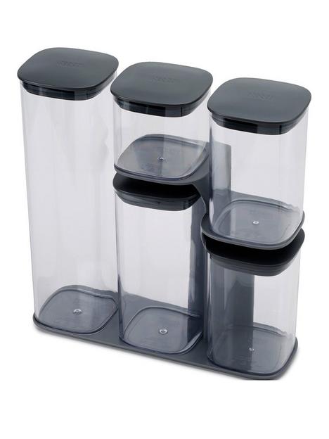 joseph-joseph-podium-5-piece-storage-jar-set-with-stand