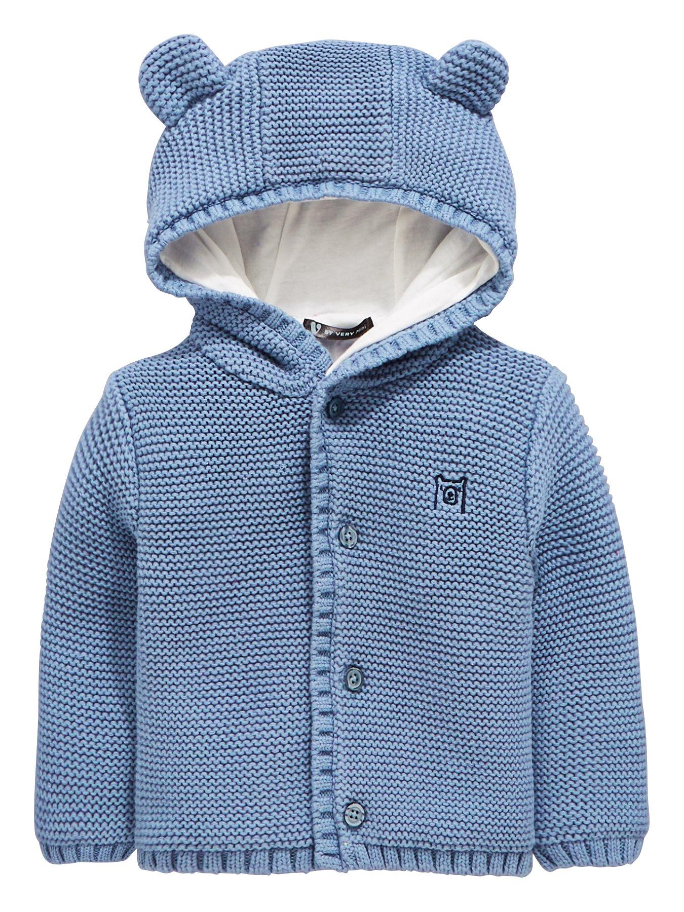 grey baby boy cardigan