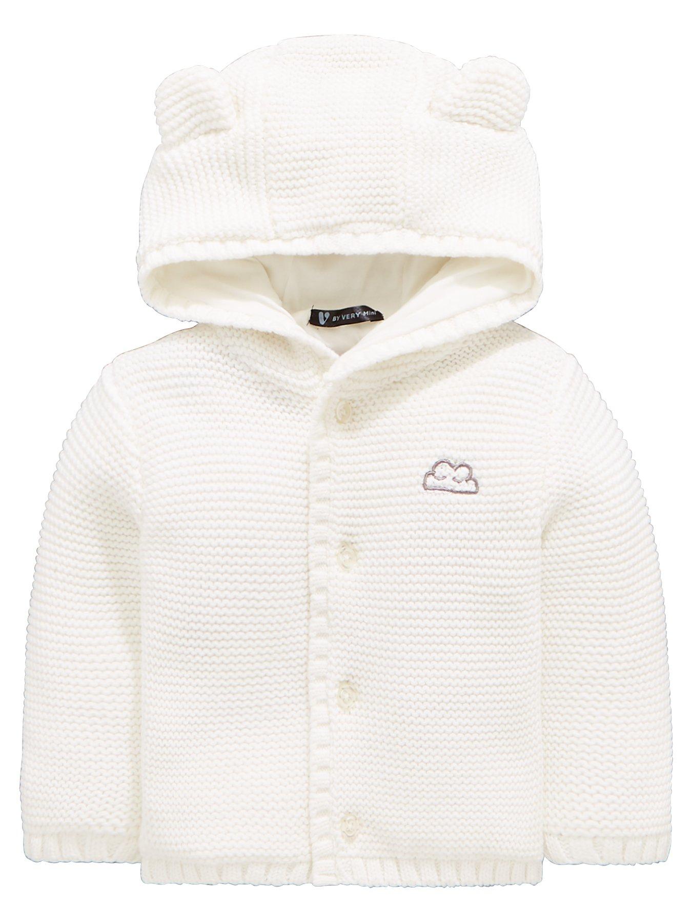 cream baby cardigan