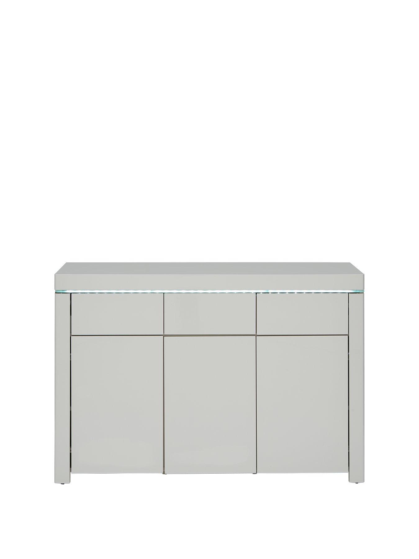 Small grey gloss deals sideboard