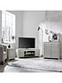  image of very-home-atlantic-high-gloss-large-sideboard-with-led-light-grey