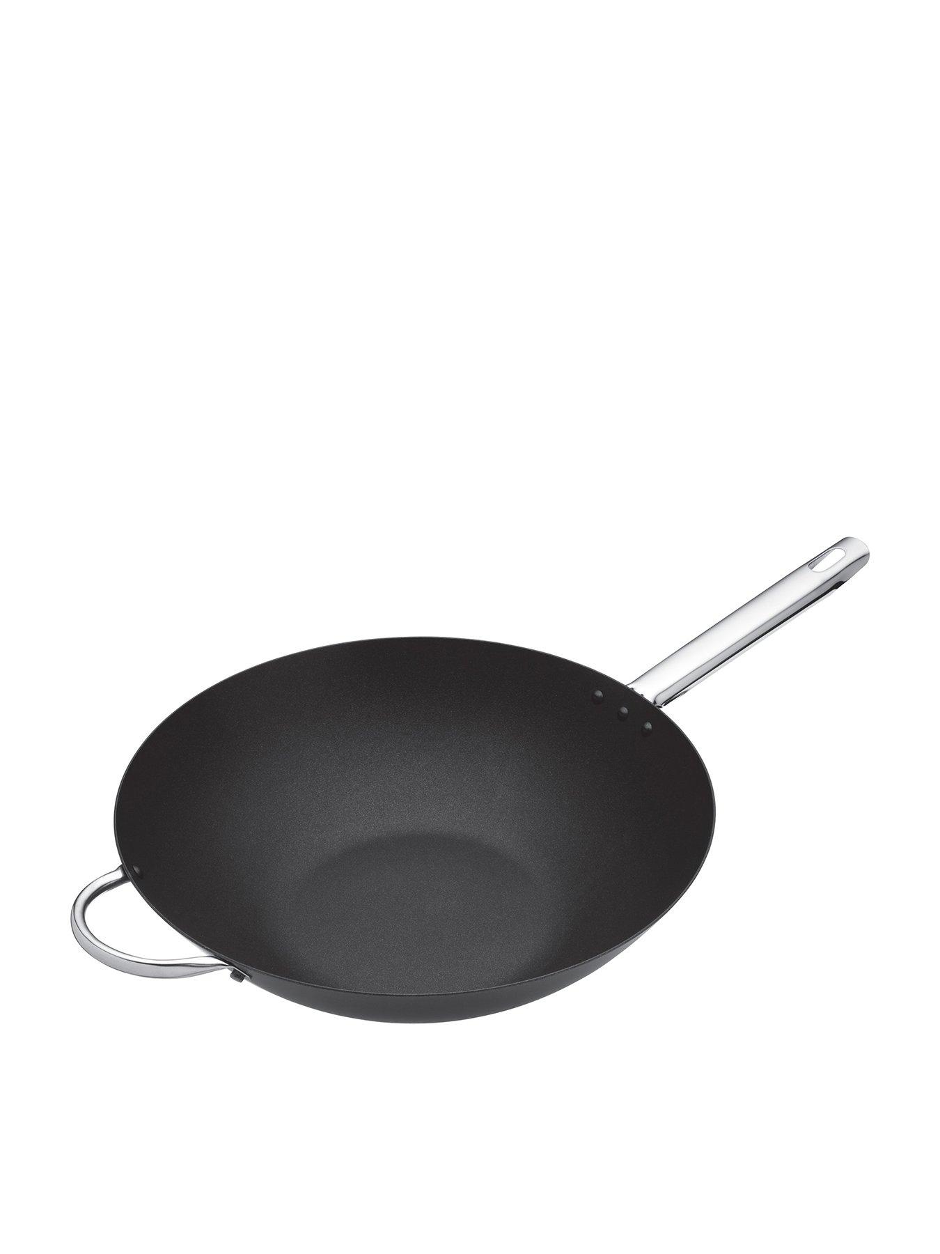 MasterClass Carbon Steel Non-Stick Wok 35.5cm