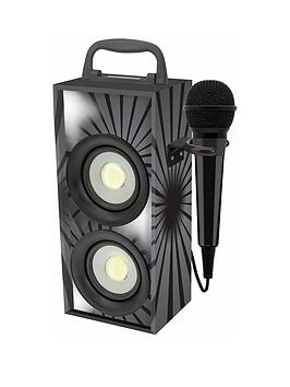 Lexibook   Mini Bluetooth Karaoke Tower With Microphone - Black