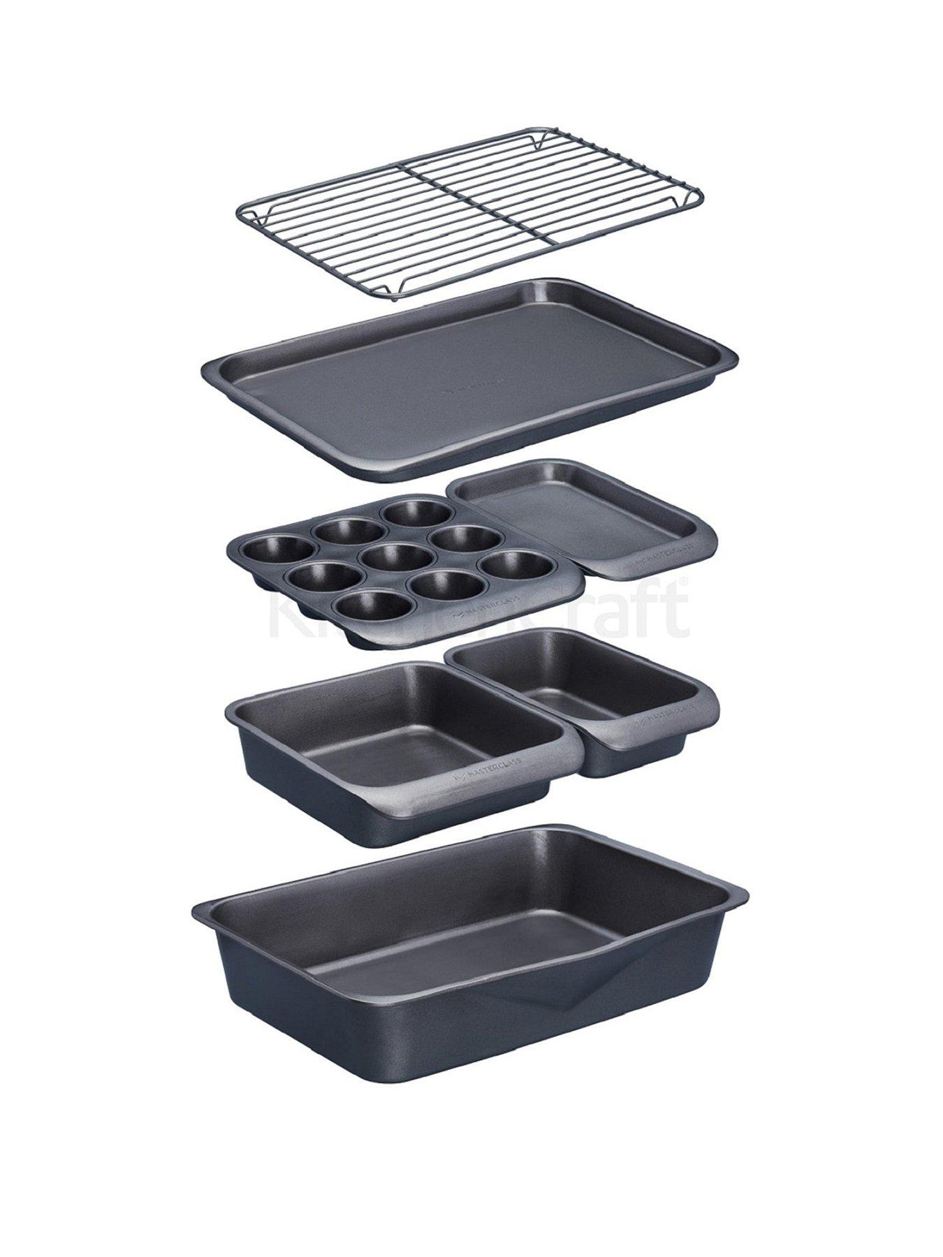 MasterClass Smart Space 7pc Stacking Non-Stick Baking  &  Roasting Set