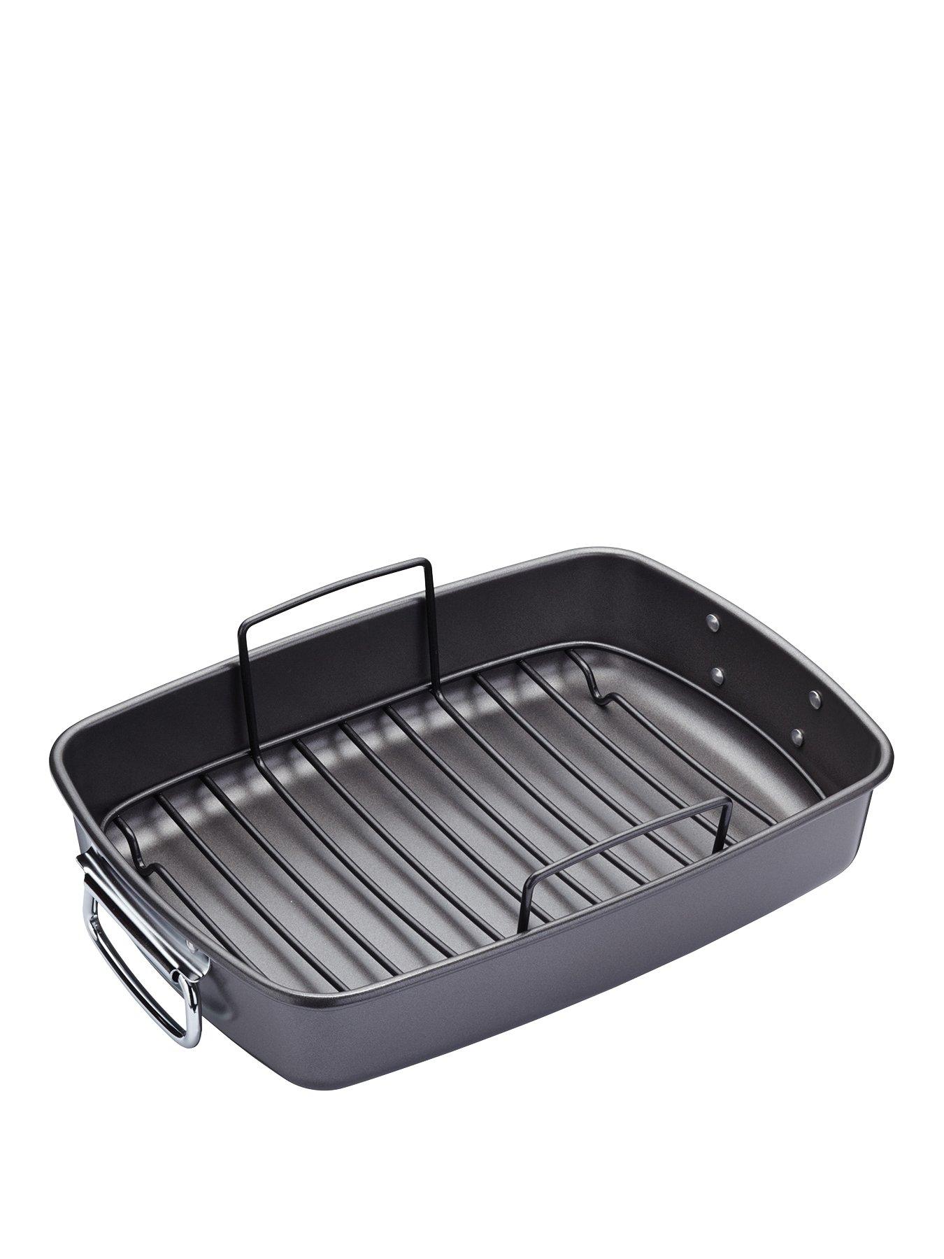 MasterClass Large Baking Tray with PFOA Non Stick, Robust 1 mm Carbon  Steel, 39 x 27 cm