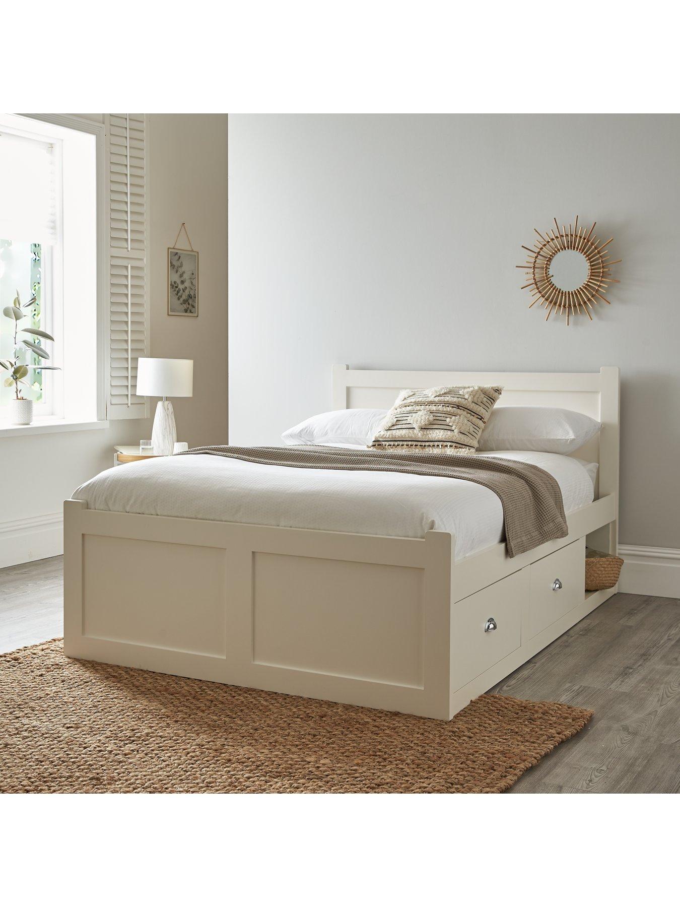 very-home-geneva-bed-frame-with-mattress-options-buy-and-savenbsp--cream--nbspfscreg-certified