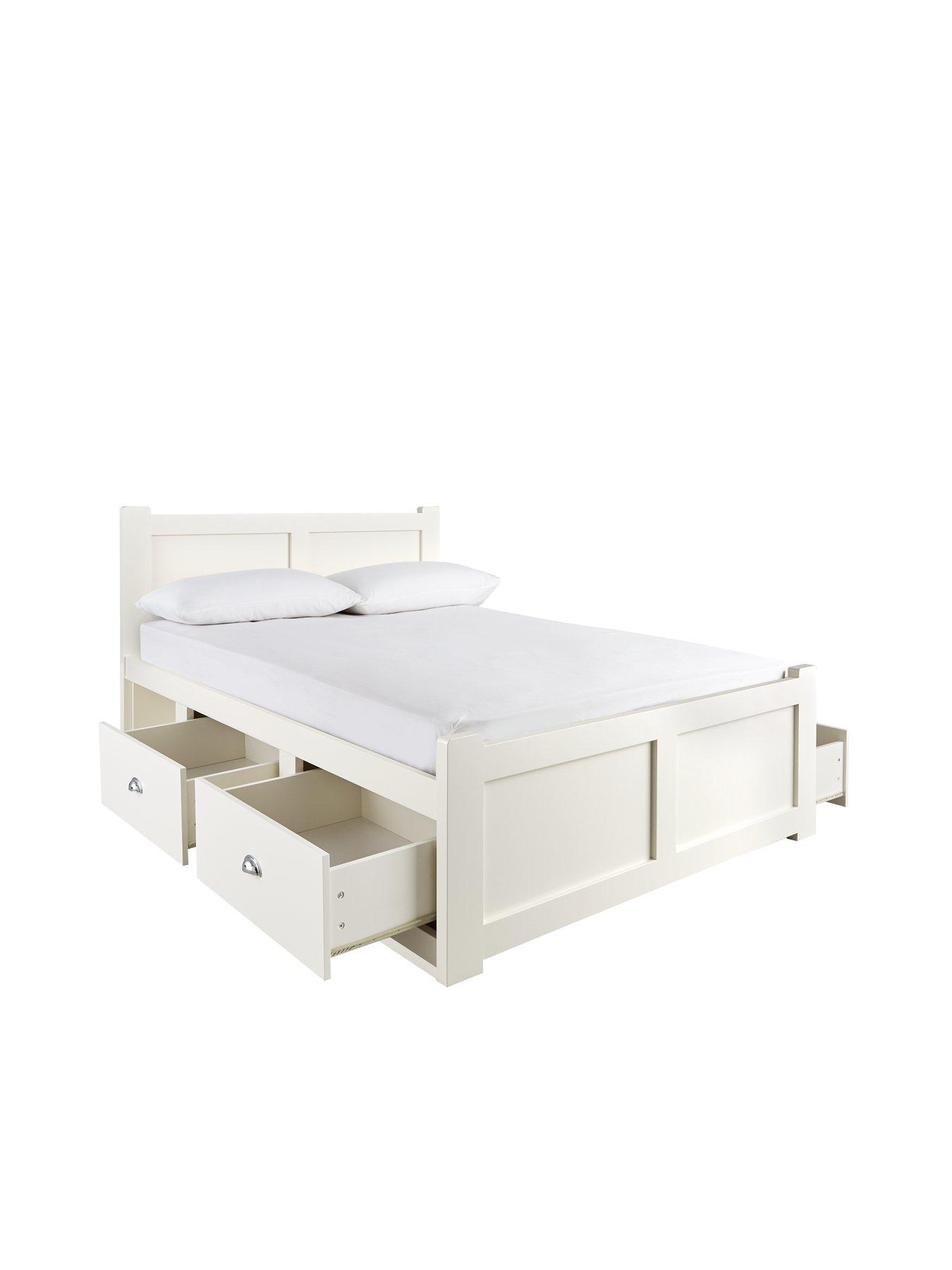  image of very-home-geneva-bed-frame-with-mattress-options-buy-and-savenbsp--cream--nbspfscreg-certified