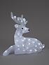  image of spun-acrylic-light-up-reindeer-with-antlers-outdoor-christmas-decoration