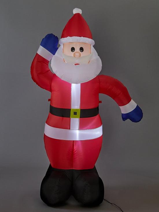 stillFront image of inflatable-light-up-santa-outdoor-christmas-decoration
