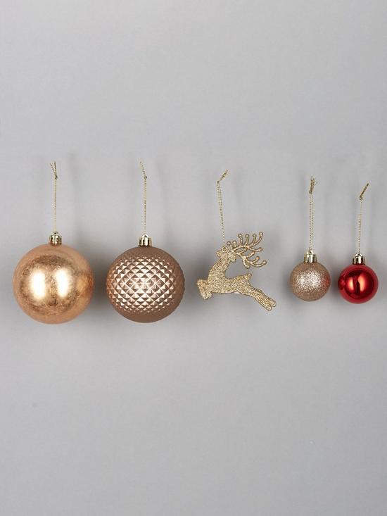 front image of pack-of-50-luxe-christmas-tree-baubles-ndash-red-and-gold