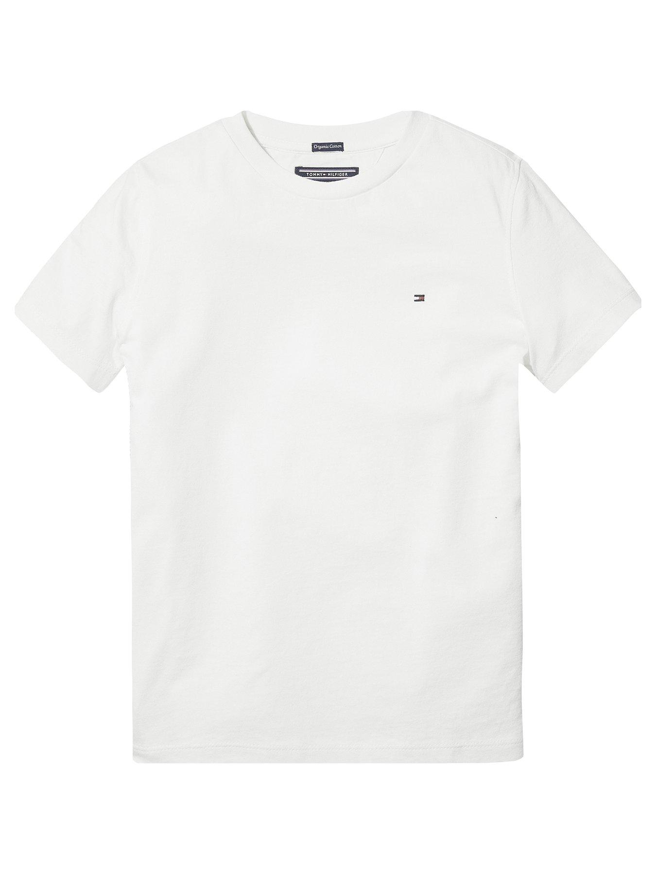 Image 1 of 2 of Tommy Hilfiger Boys Essential Flag T-Shirt&nbsp;- Bright White