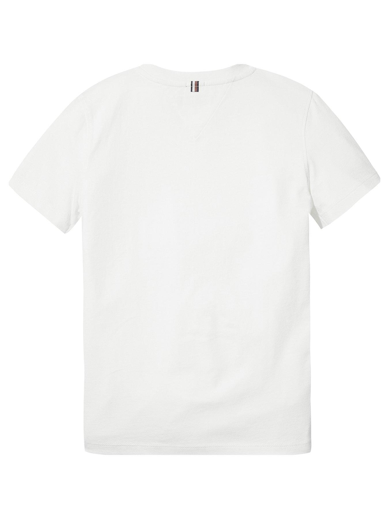 Image 2 of 2 of Tommy Hilfiger Boys Essential Flag T-Shirt&nbsp;- Bright White