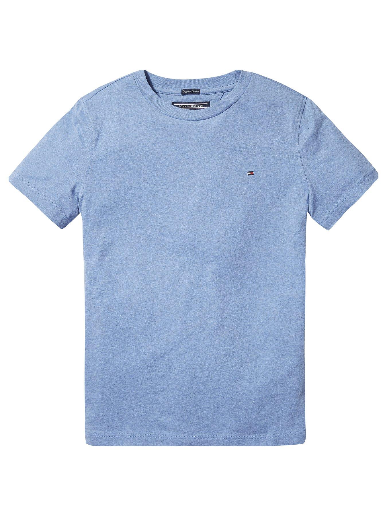 Image 1 of 2 of Tommy Hilfiger Boys Essential Flag T Shirt - Dark Allure Heather