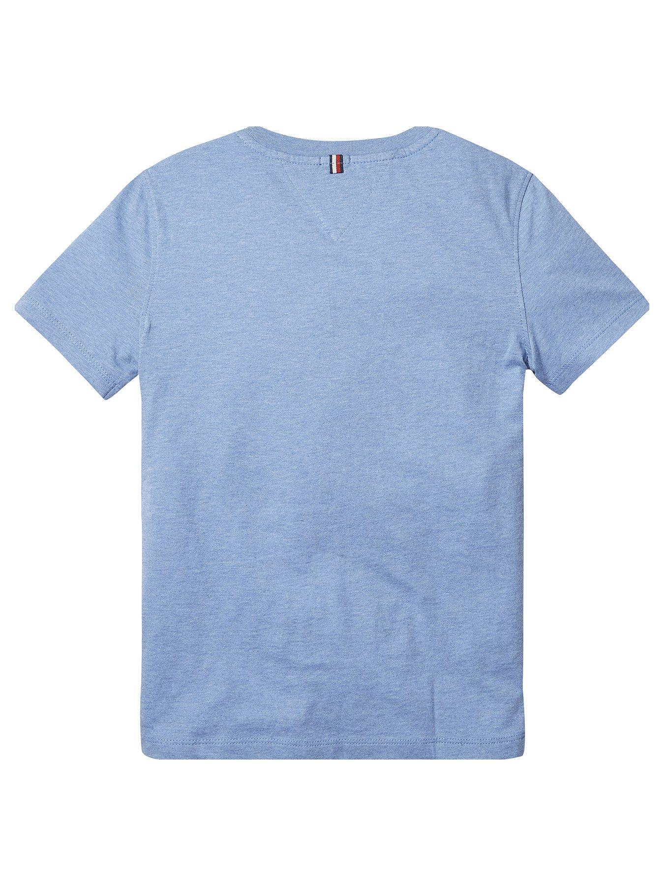 Image 2 of 2 of Tommy Hilfiger Boys Essential Flag T Shirt - Dark Allure Heather